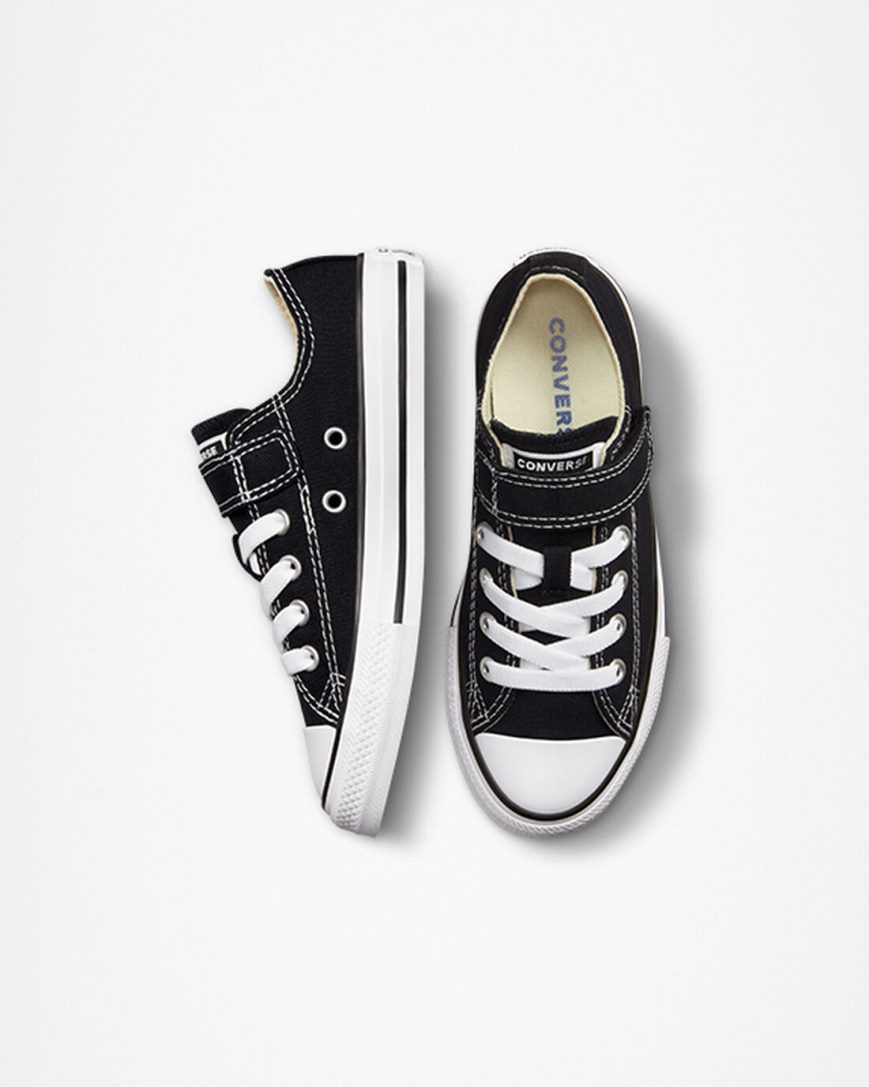 Dívčí Boty Nízké Converse Chuck Taylor All Star Easy-On Černé Béžový Bílé | CZ BMGY31